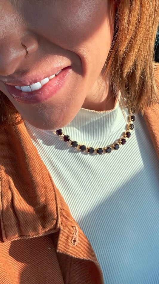 Tova Tova Oakland Necklace In Amethyst - Macoma Boutique310 Accessories/Jewelry