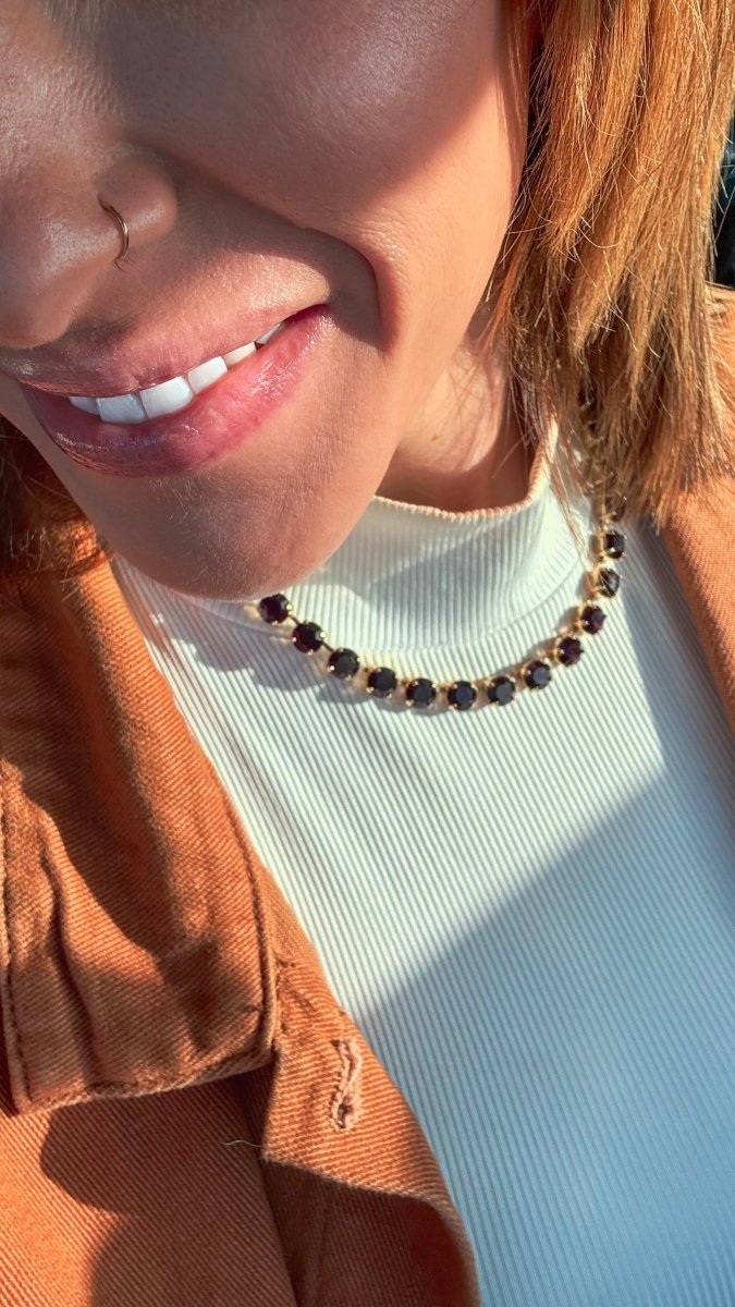 Tova Tova Oakland Necklace In Amethyst - Macoma Boutique310 Accessories/Jewelry