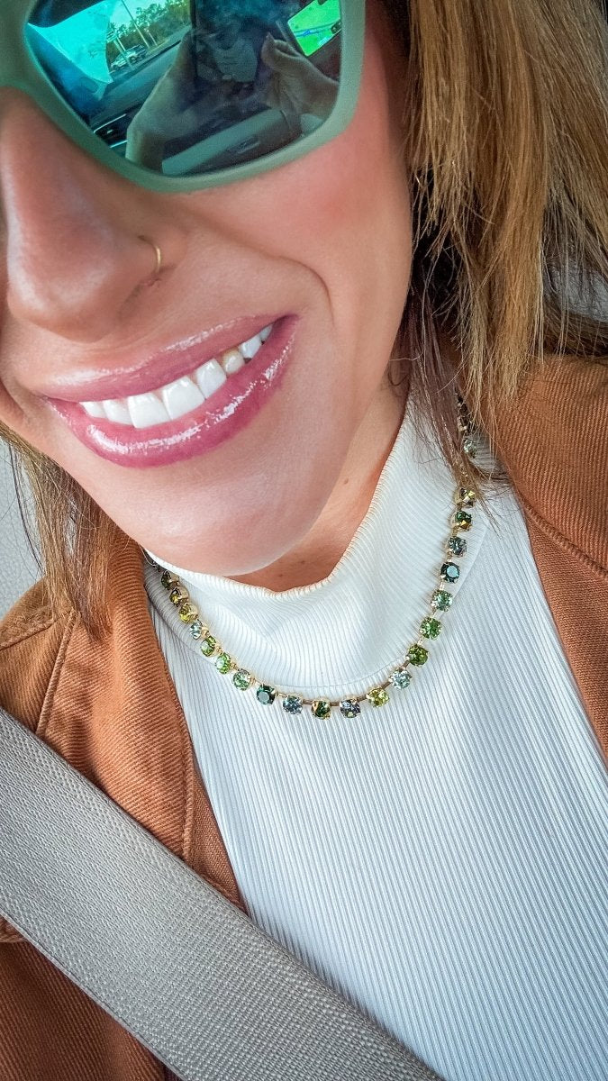 Tova Tova Sarina Necklace In Green Mix - Macoma Boutique310 Accessories/Jewelry