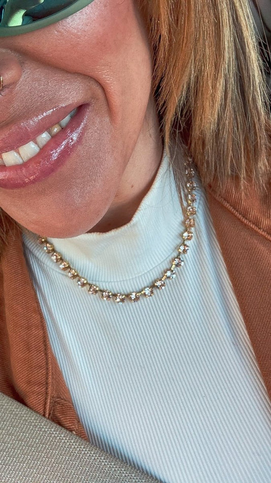 Tova Tova Sarina Necklace In Light Azore - Macoma Boutique310 Accessories/Jewelry