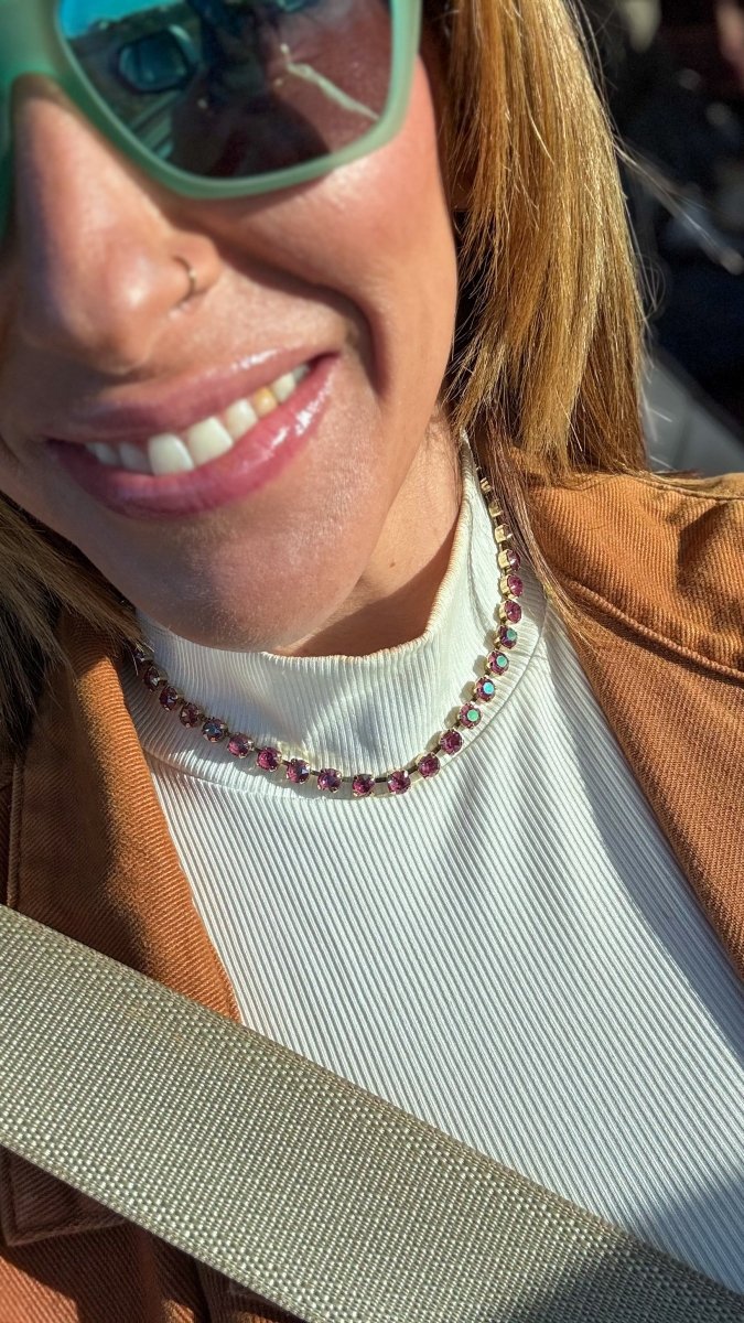 Tova Tova Sarina Necklace In Orchid Ignite Purple Haze - Macoma Boutique310 Accessories/Jewelry