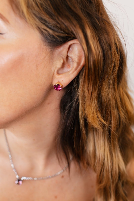 Tova Trentley Studs in Fuchsia - Macoma Boutique310 Accessories/Jewelry