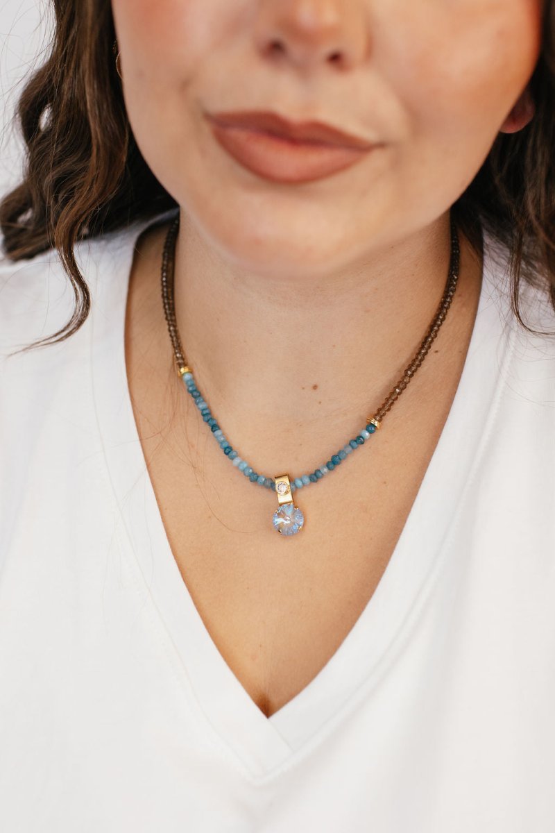 Tova Valentina Necklace in Smokey Quartz - Macoma Boutique310 Accessories/Jewelry