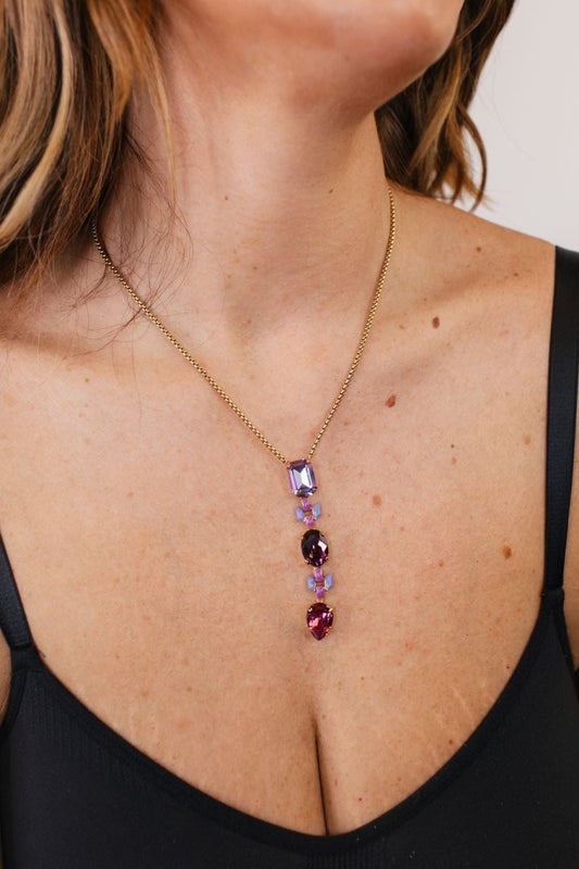 Tova Vanny Necklace in Purple - Macoma Boutique310 Accessories/Jewelry