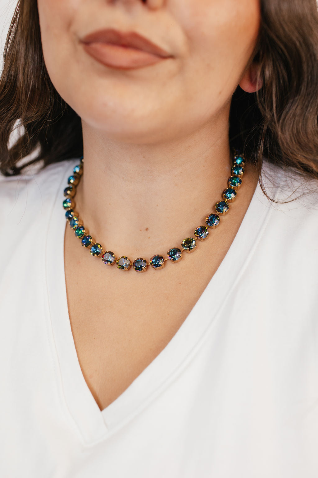 Tova Trentley Necklace in Aqua Volcano - FINAL SALE