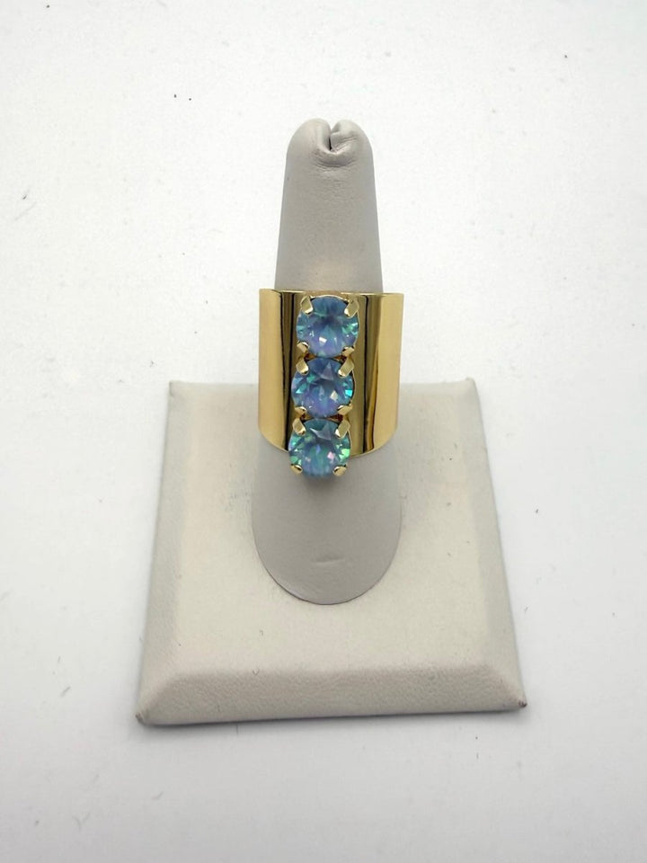 Triple Threat Ring In Icy Opal - Macoma Boutique315 Jewelry