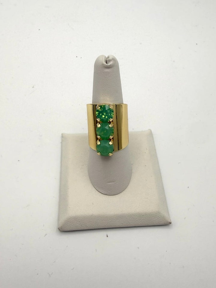 Triple Threat Ring In Jade - Macoma Boutique315 Jewelry