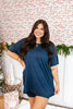 Tucked In Sleep Top In Charcoal - Reg & Curvy - Macoma Boutique290 Loungewear/Sets