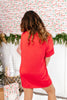 Tucked In Sleep Top In Red - Reg & Curvy - Macoma Boutique290 Loungewear/Sets