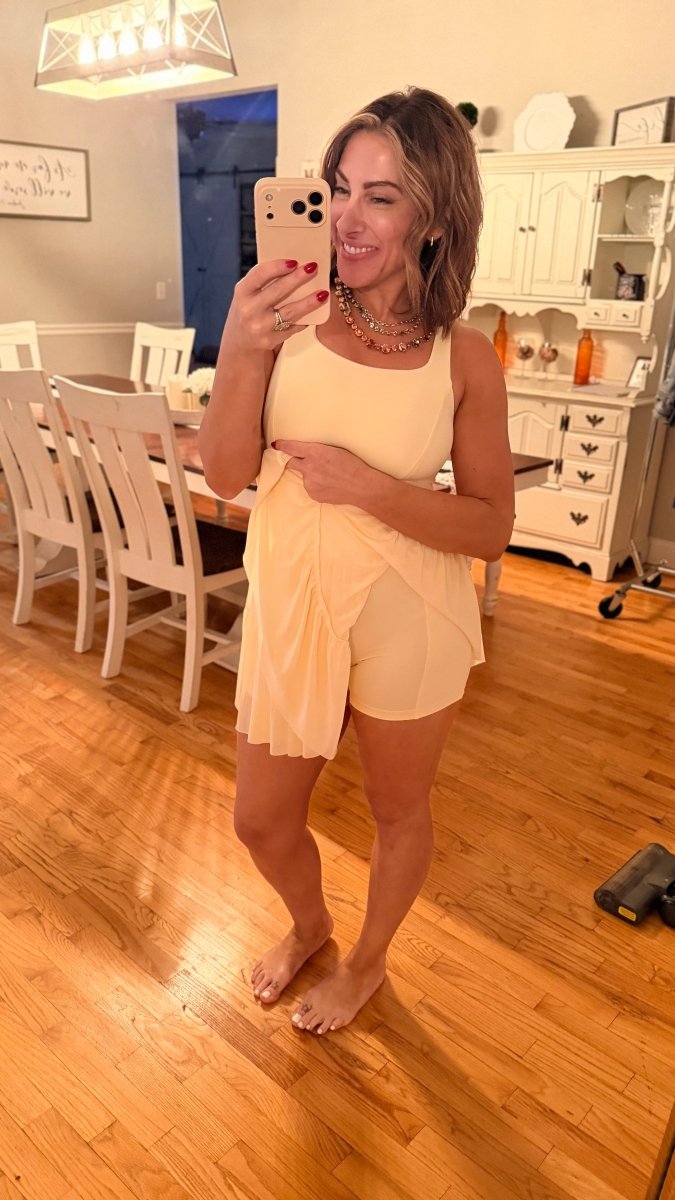 Twirl Worthy Dress In Yellow - Macoma Boutique250 Dresses