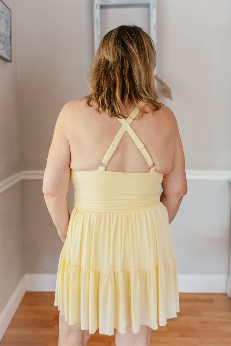 Twirl Worthy Dress In Yellow - Macoma Boutique250 Dresses