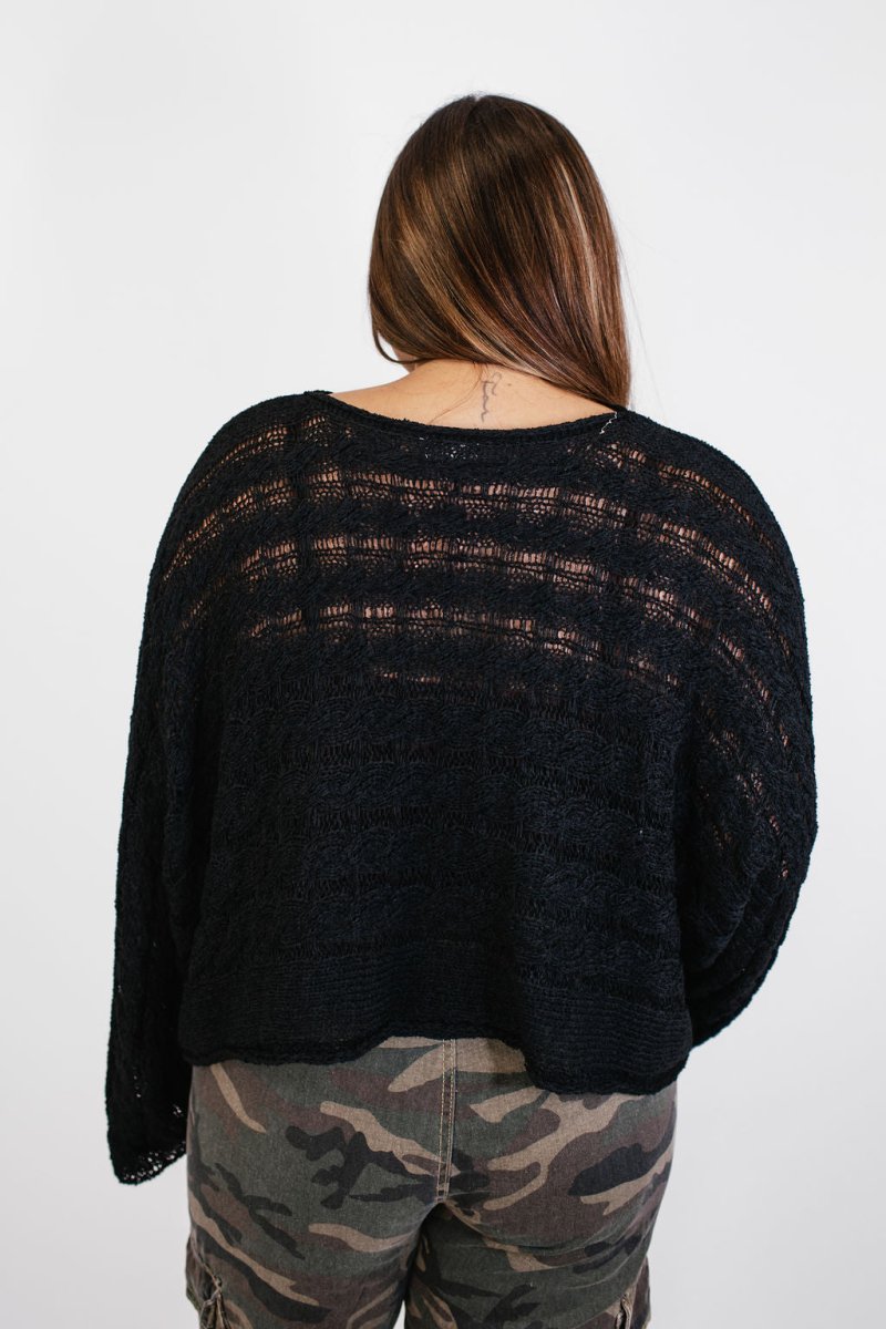 Twisted Cable Top - FINAL SALE - Macoma Boutique120 Long Sleeve