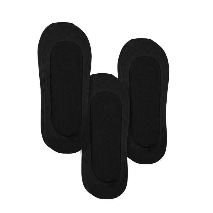 Unisex Mid-cut No Show Socks (3-pack) In Midnight Black - Macoma Boutique310 Accessories