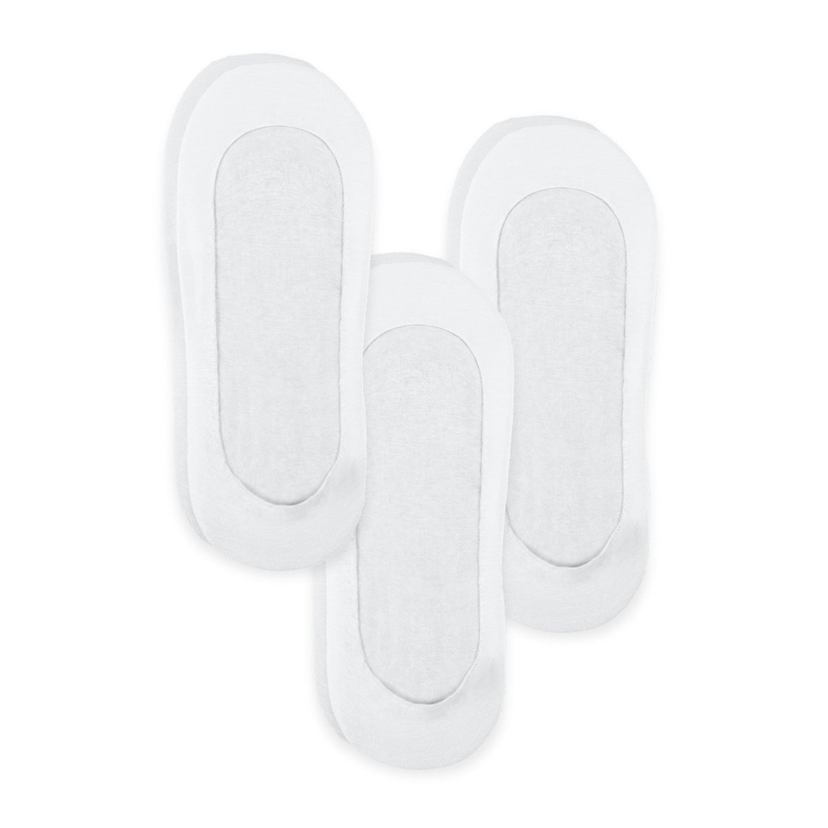 Unisex Mid-cut No Show Socks (3-pack) In Pristine White - Macoma Boutique310 Accessories