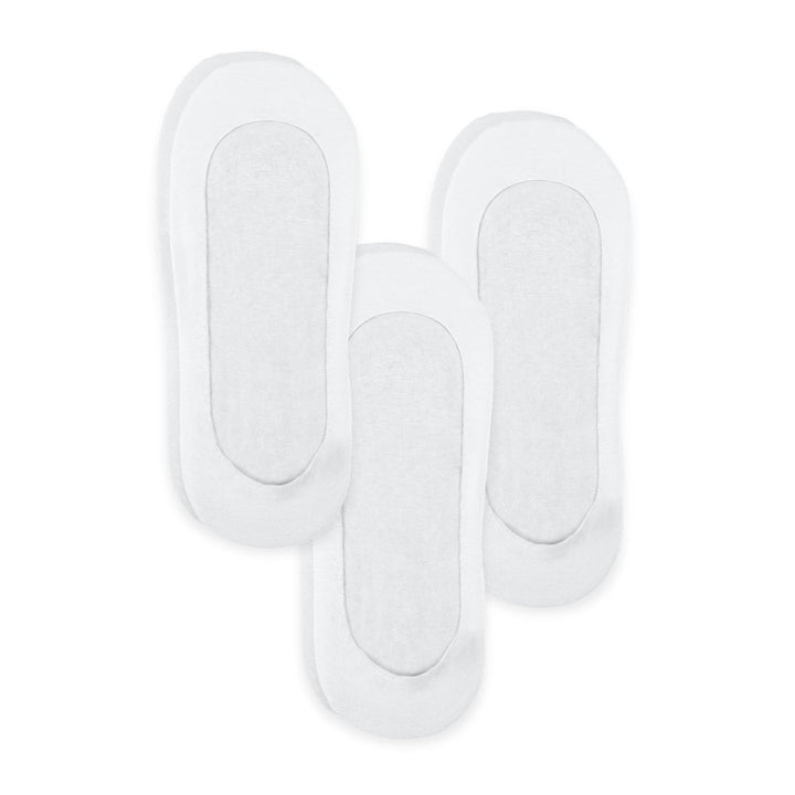 Unisex Mid-cut No Show Socks (3-pack) In Pristine White - Macoma Boutique310 Accessories