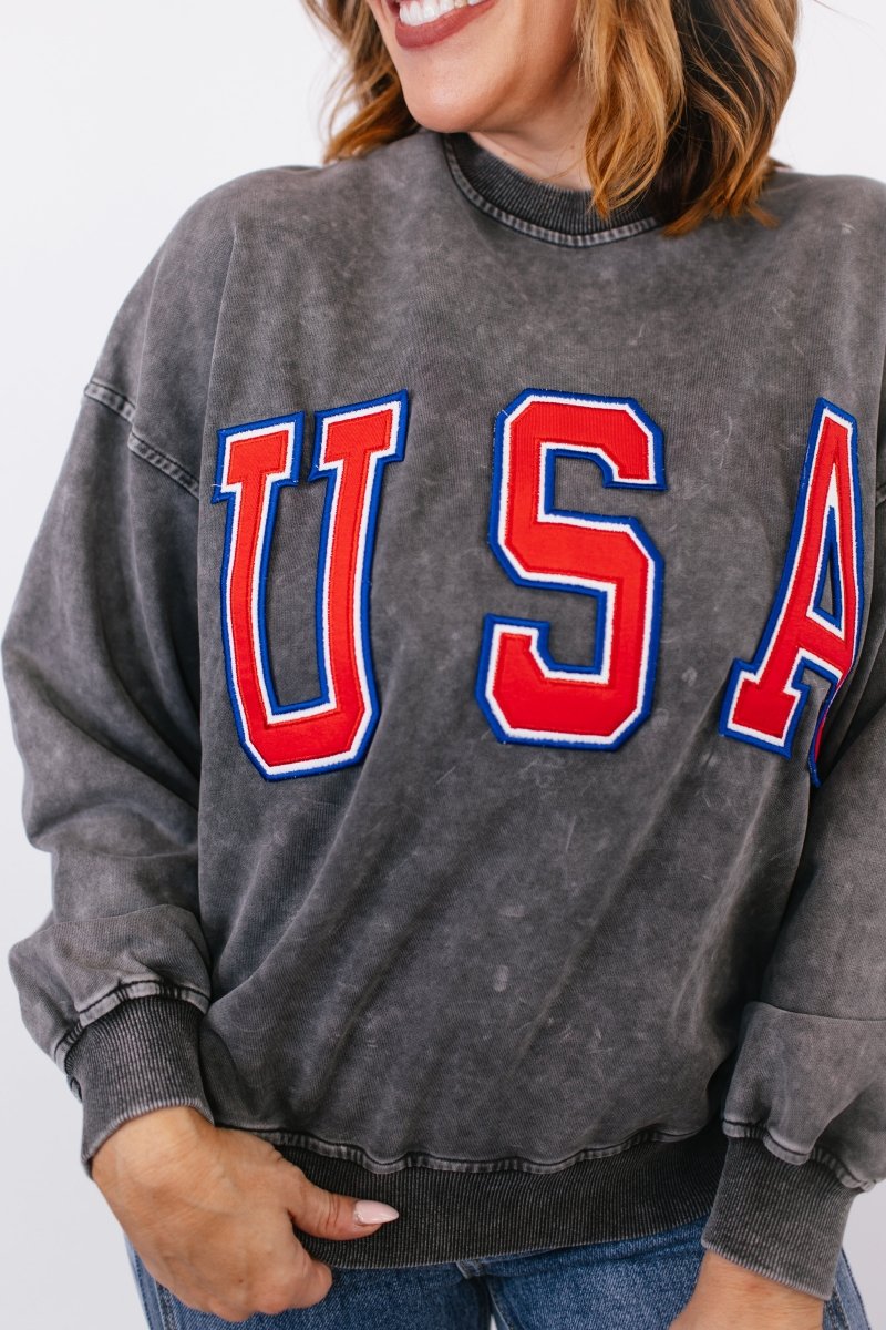 United Cozy Of America Sweatshirt - FINAL SALE - Macoma Boutique130 Sweaters