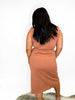 Urban Zip Midi Dress in Clay - FINAL SALE - Macoma Boutique250 Dresses