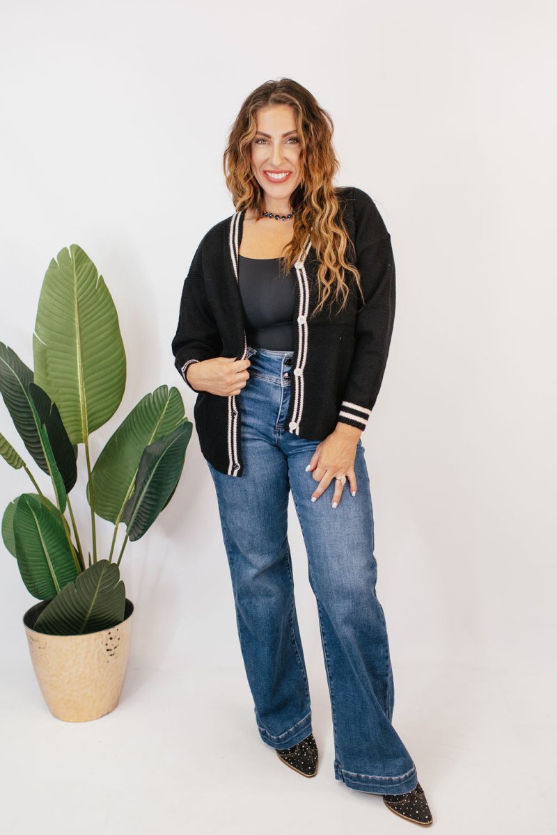 Varsity Vibes Cardigan - Reg & Curvy - Macoma Boutique220 Cardigans/Kimonos