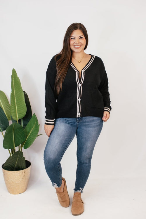 Varsity Vibes Cardigan - Reg & Curvy - Macoma Boutique220 Cardigans/Kimonos