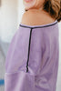 Velour Airplane Mode Top In Purple - Reg & Curvy - Macoma Boutique120 Long Sleeve
