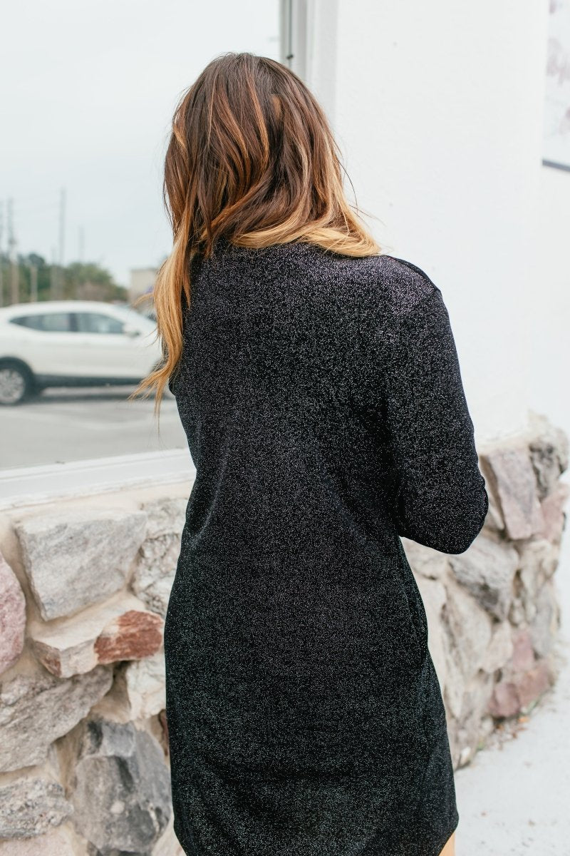 Velvet Crush Duster In Black - Reg & Curvy - Macoma Boutique220 Cardigans/Kimonos