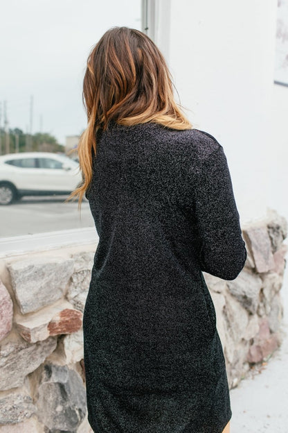 Velvet Crush Duster In Black - Reg & Curvy - Macoma Boutique220 Cardigans/Kimonos