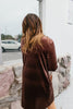 Velvet Crush Duster In Brown - Reg & Curvy - Macoma Boutique220 Cardigans/Kimonos
