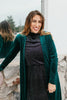 Velvet Crush Duster In Emerald - Reg & Curvy - Macoma Boutique220 Cardigans/Kimonos