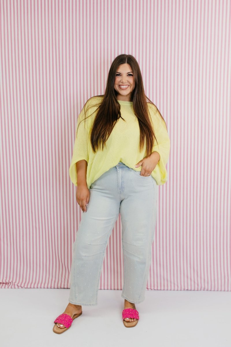 Vervet Coastal Splash Barrel Jeans - Macoma Boutique170 Denim