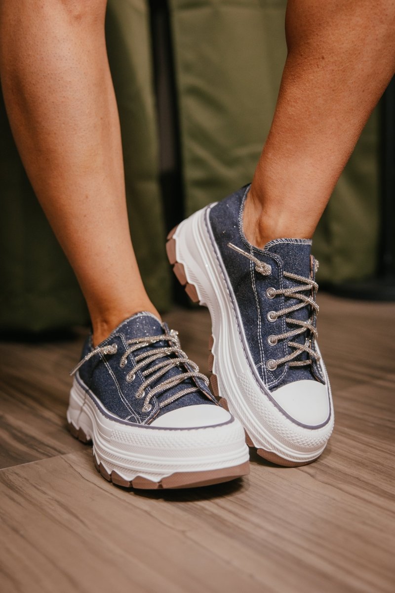 Very G Navy Piper Sneakers - Macoma Boutique301 Sneakers