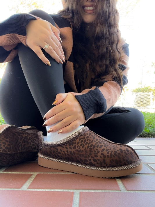 Very G Tan Leopard Georgina Shoes - Macoma Boutique303 Mules & Boots