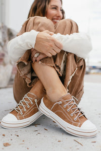 Very G Tan Madeline Tooled Sneakers