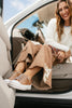 Very G Tan Madeline Tooled Sneakers - Macoma Boutique301 Sneakers