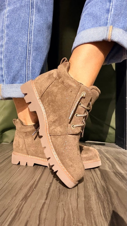 Very G Taupe Lauren Boots - Macoma Boutique303 Mules & Boots