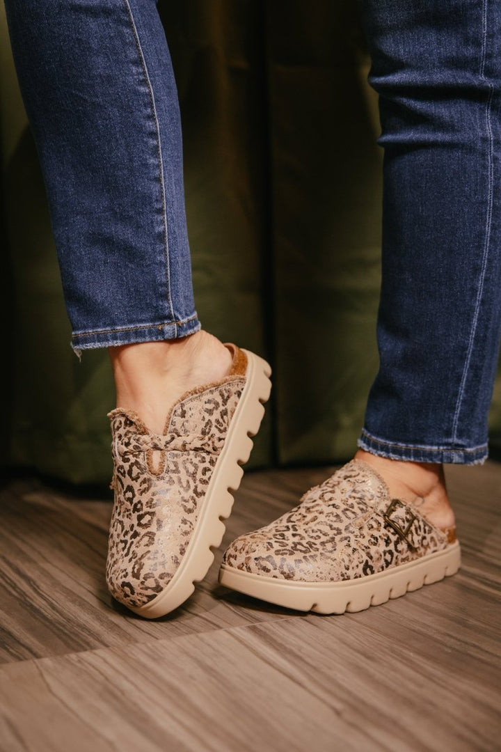 Very G Taupe Leopard Cali Animal Shoes - Macoma Boutique305 Flats
