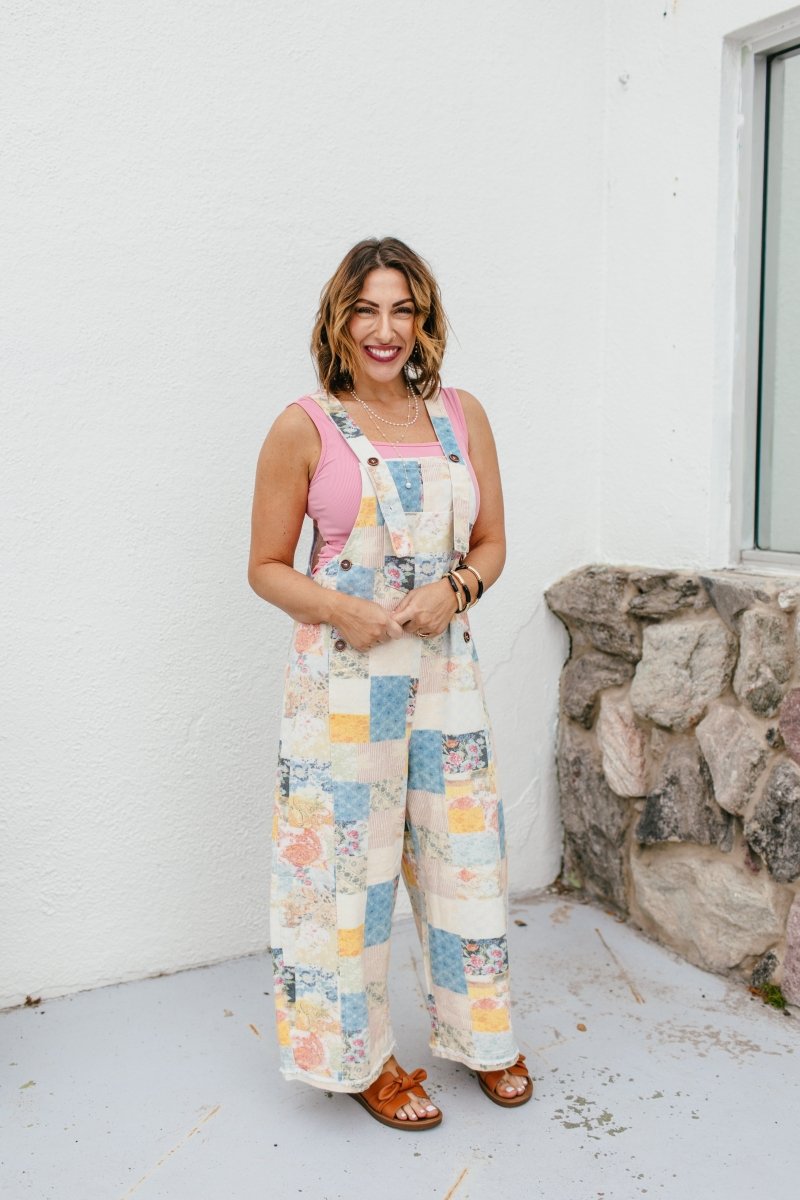 Walking On Sunshine Overalls - Reg & Curvy - Macoma Boutique260 Jumpsuits/Rompers/Overalls