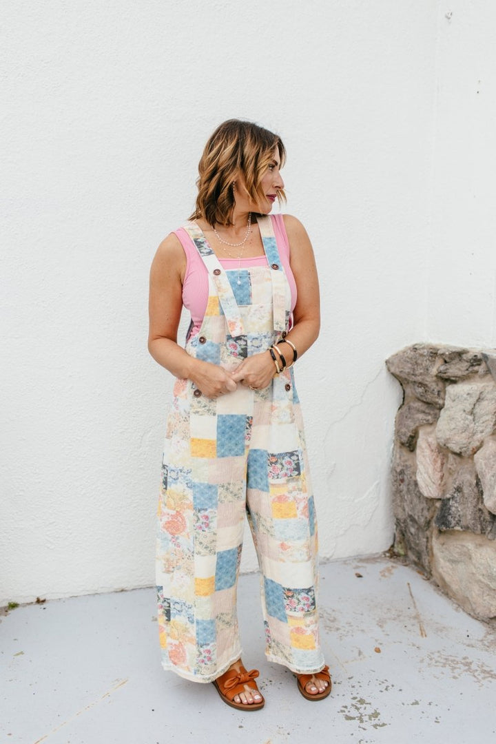 Walking On Sunshine Overalls - Reg & Curvy - Macoma Boutique260 Jumpsuits/Rompers/Overalls