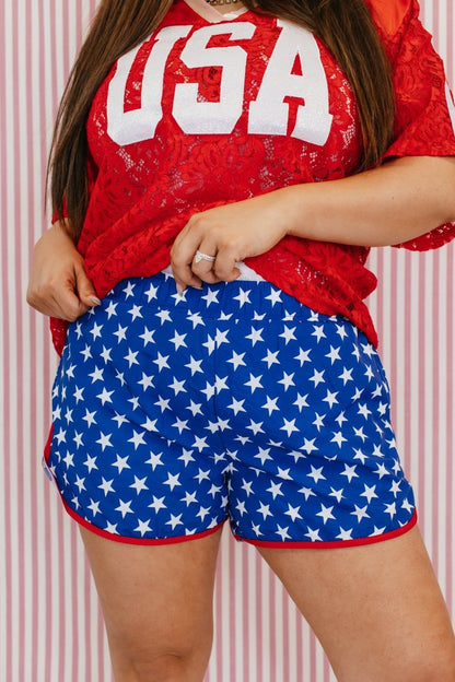 Wear All Day Shorts In Navy Stars - Reg & Curvy - Macoma Boutique180 Shorts