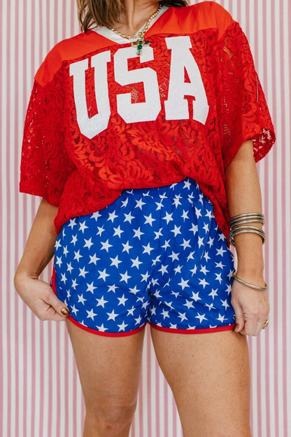 Wear All Day Shorts In Navy Stars - Reg & Curvy - Macoma Boutique180 Shorts