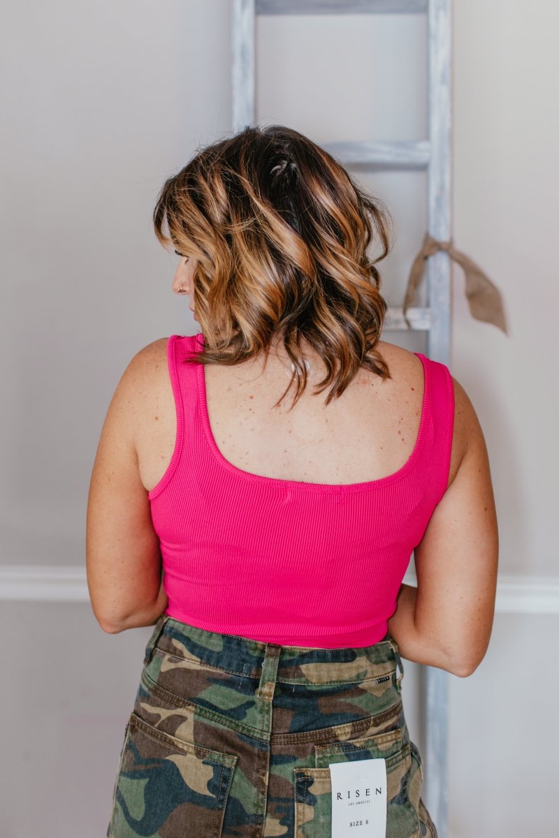 Wear Everywhere Tank Top In Pink - Reg & Curvy - Macoma Boutique110 Tanks