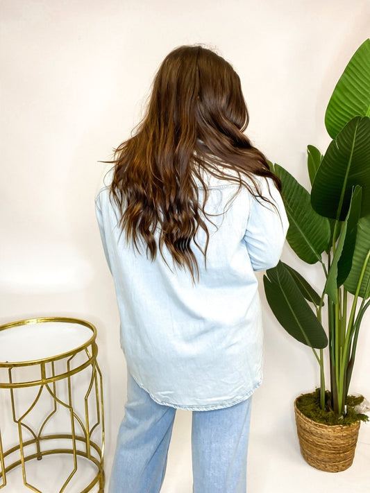 Wear It Your Way Denim Shirt - Reg & Curvy - Macoma Boutique170 Denim