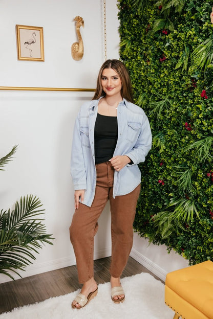 Wear It Your Way Denim Shirt - Reg & Curvy - Macoma Boutique170 Denim