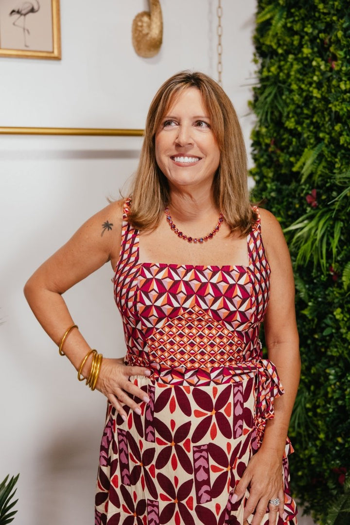Weekend In Capri Top - Macoma Boutique100 Short Sleeve