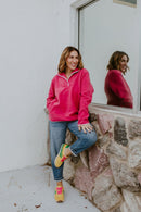 Weekend Ready Pullover In Pink - Reg & Curvy - Macoma Boutique130 Sweaters