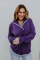 Weekend Ready Pullover In Purple - Reg & Curvy - Macoma Boutique130 Sweaters