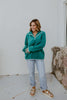 Weekend Ready Pullover In Turqouise - Reg & Curvy - Macoma Boutique130 Sweaters