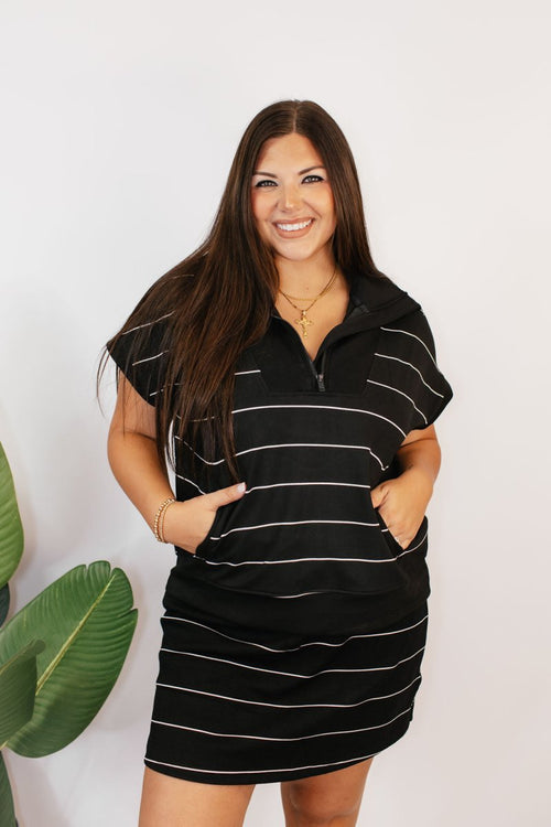 Weekend Stripe Skort - Reg & Curvy - Macoma Boutique200 Skirts