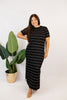Weekend Stroll Striped Midi Dress - FINAL SALE - Macoma Boutique250 Dresses