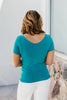 What's The Scoop Seamless Top In Verdigris - Reg & Curvy - Macoma Boutique100 Short Sleeve