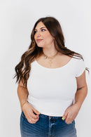 White Wedding Top - Reg/Curvy - Macoma Boutique100 Short Sleeve
